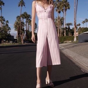 Gianni Bini Striped Sweetheart Cropped Jumpsuit